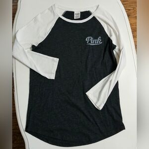 Size Small Victoria Secret Pink Long Sleeve Raglan Shirt